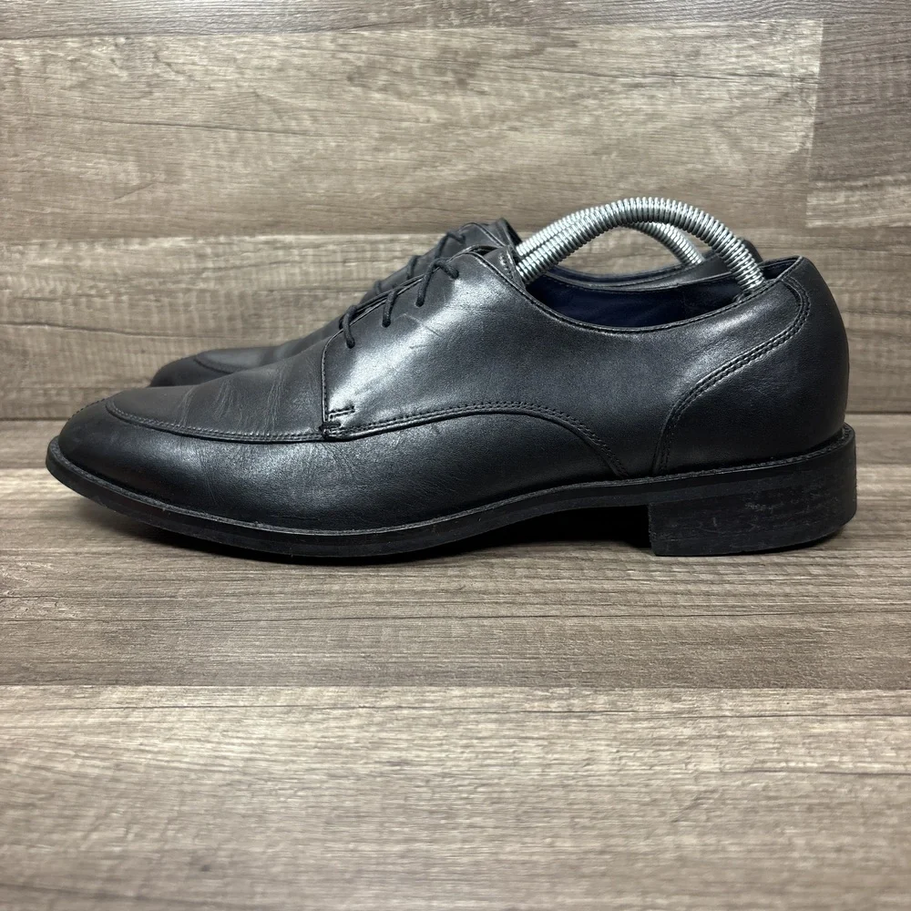 Cole Haan Lenox Hill Split Toe Leather Black Mens US Size 10.5 C11627 Shoes